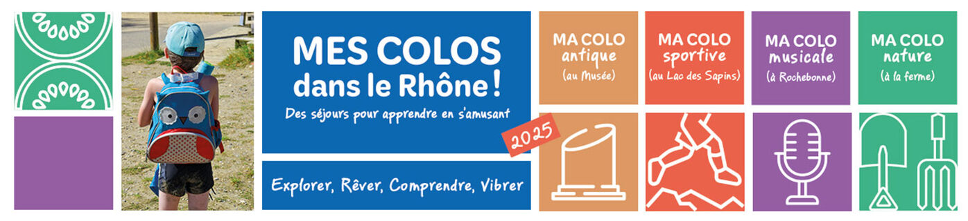 Illustration bandeau Mes colos dans le Rhône